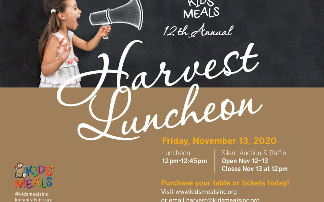 12th Annual (virtual) Harvest Luncheon is coming up!